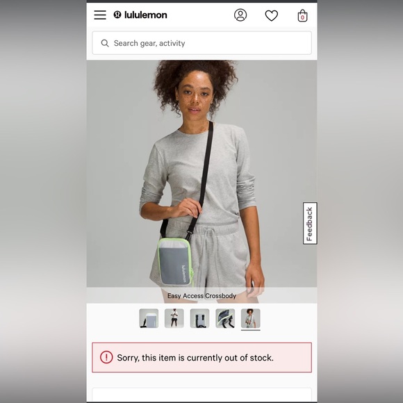 Lululemon Green and Yellow Crossbody Bag - Picture 5 of 5